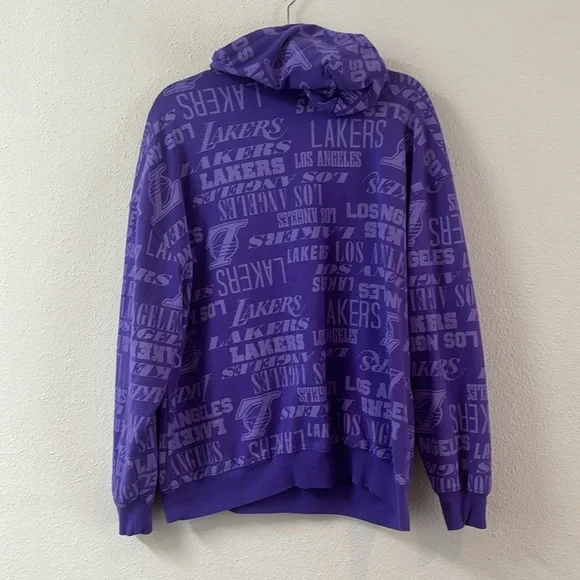 NBA Women's Lakers Over-sized Graphic Hoodie XXL Ultra Violet - Picture 4 of 4